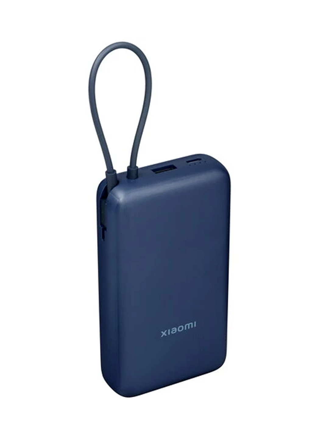 Портативный аккумулятор Xiaomi BHR8975GL, 20000 mAh, 33W с встроенным кабелем, синий