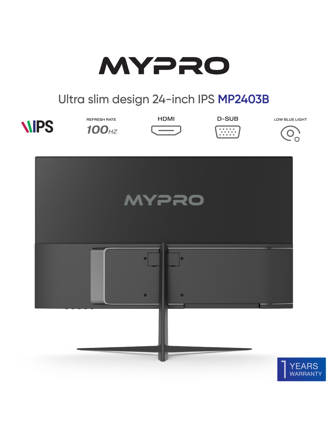 Монитор MYPRO 24 MP2403B 100Hz IPS - Лучший выбор для геймеров! — фото 1