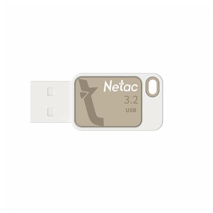 Флешка 512Gb NETAC UA31 white/gold USB 3.2 (NT03UA31N-512G-32YE)