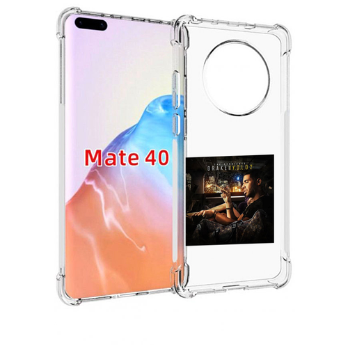 Чехол MyPads Drake - You Only Live Once 2 для Huawei Mate 40 / Mate 40E задняя-панель-накладка-бампер
