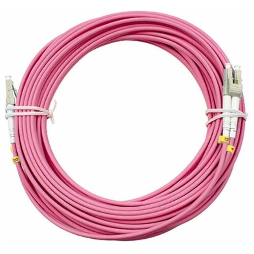Cabeus FOP-50-OM4-LC-LC-15m Шнур оптический duplex LC-LC 50/125 mm OM4 15м LSZH