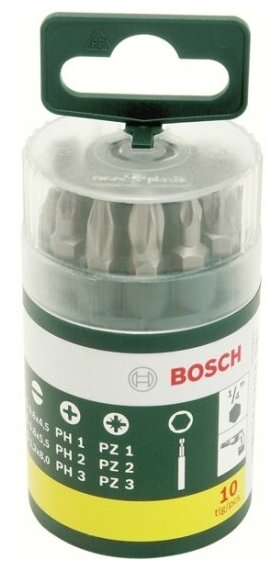 Набор бит Bosch 2607019454, 10 шт