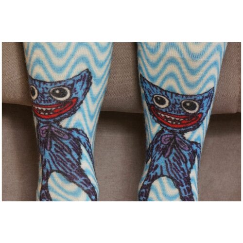 фото Носки шерстянки, размер 39/42, синий, белый