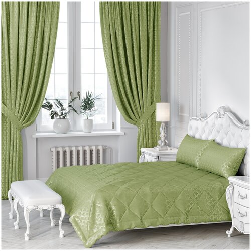 Покрывало на кровать Жак (250х270) фисташковый
