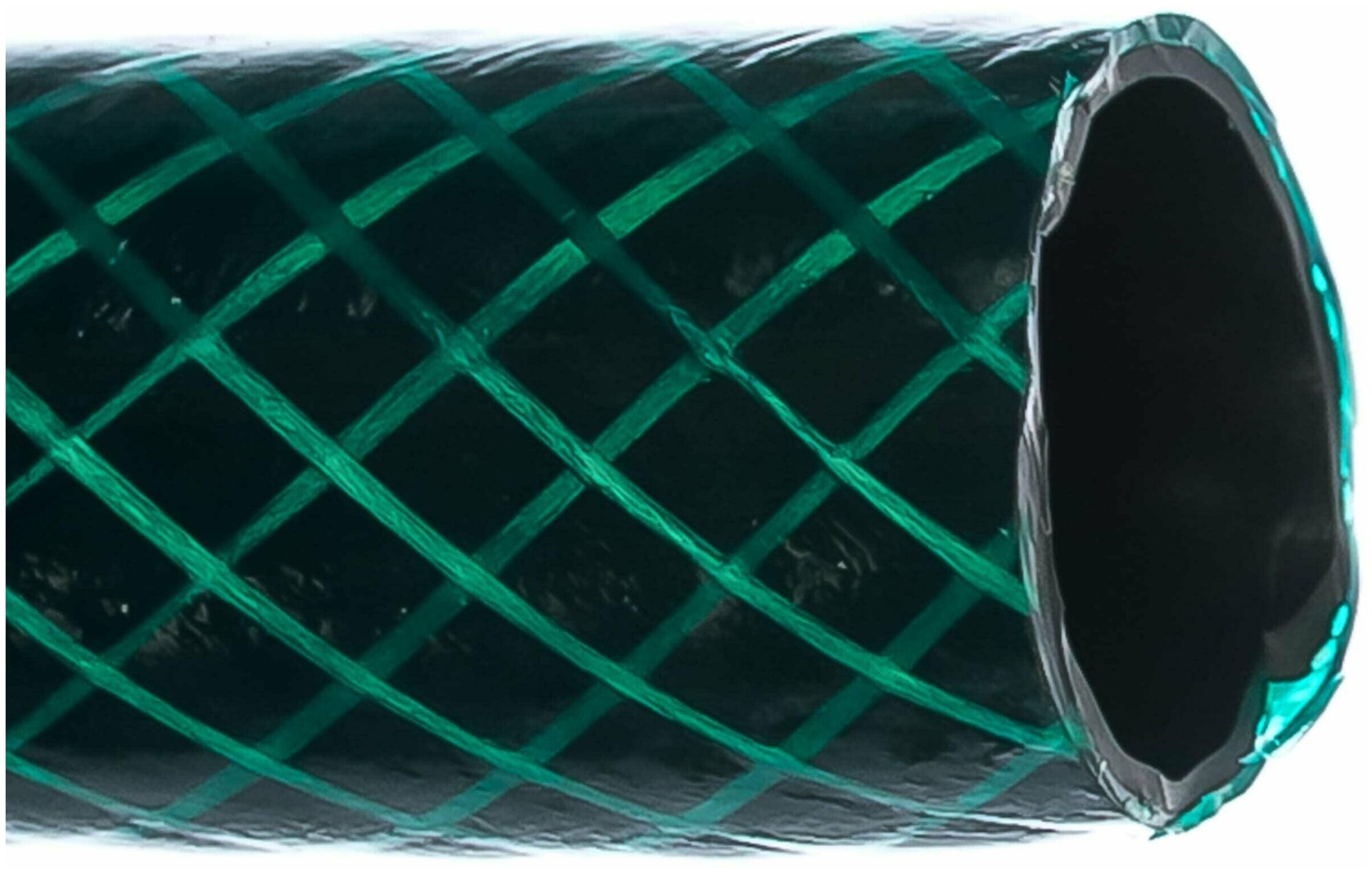 Шланг поливочный ПВХ Вихрь, трёхслойный армированный 3/4", 25 м, зелёный - фотография № 2
