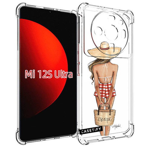 Чехол MyPads CASETiFY женский для Xiaomi 12S Ultra задняя-панель-накладка-бампер