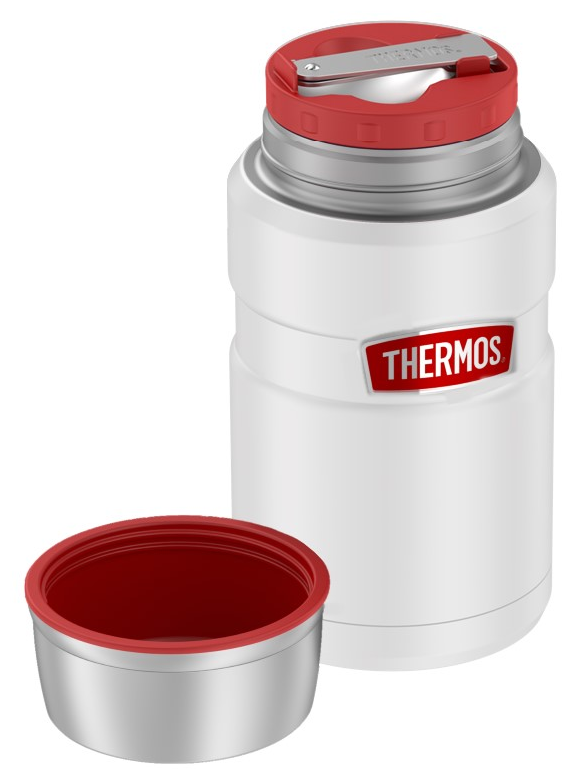 Термос для еды и напитков THERMOS ORIGINAL 0,47 л. SK3020 RSMW цвет снежный, сталь 18/8 - фотография № 2