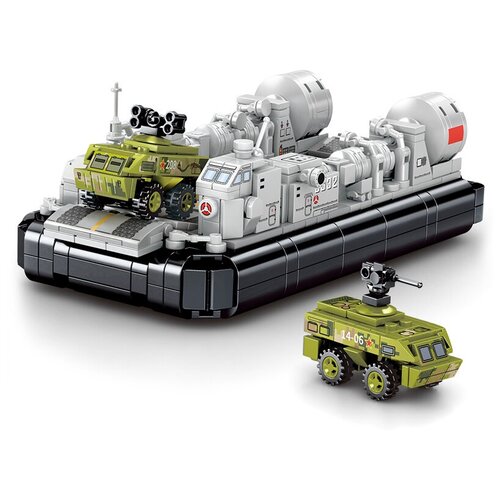 Конструктор катер на воздушной подушке Type 726 Sembo Block 202048