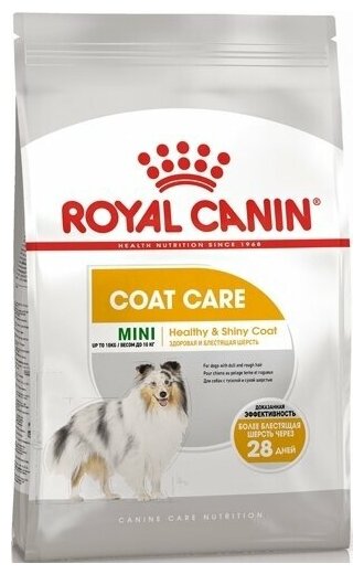 Royal Canin Корм сухой для собак мелких пород поддержание здоровья шерсти Mini Coat Care 1кг