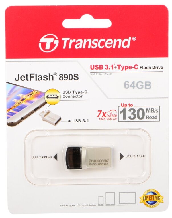 USB Flash накопитель Transcend - фото №3