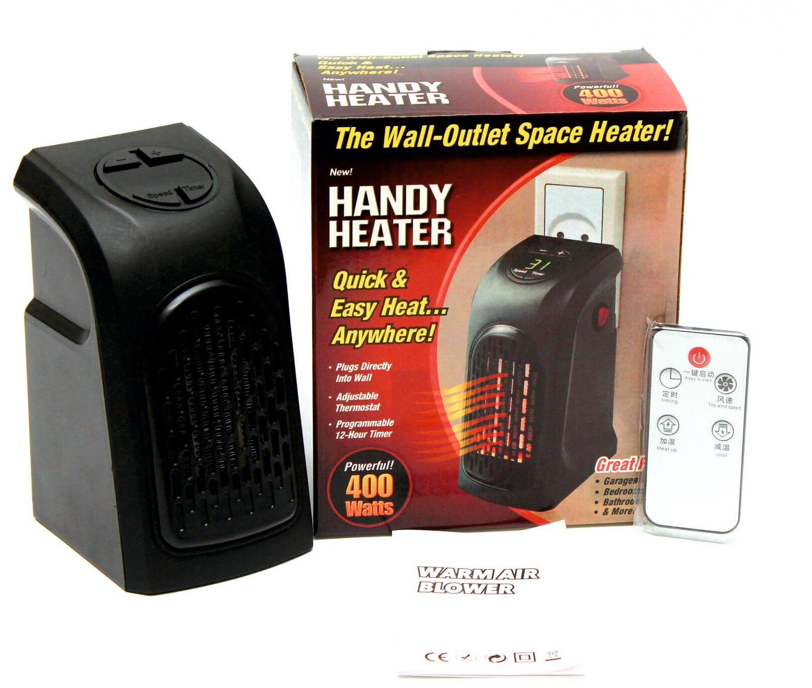 Портативный электрический обогреватель Handy Heater (400 Вт)