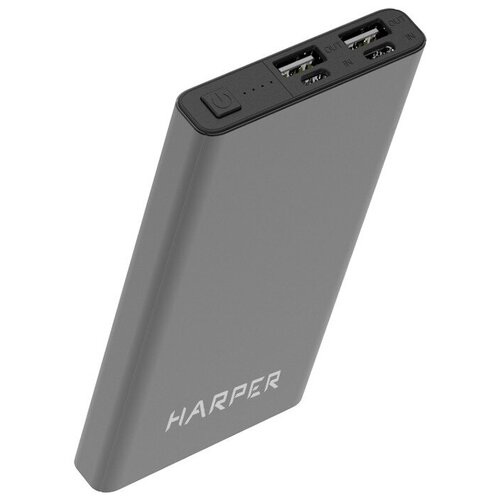 Аккумулятор внешний портативный Harper PB-10031 Black (10 000mAh; Тип батареи Li-Pol; Вход Micro USB .