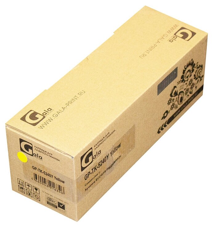 Картридж TK-5240Y для KYOCERA Ecosys P5026cdw, M5526cdw, M5526cdn, P5026cdn GalaPrint желтый