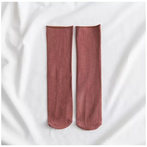 фото Носки унисекс , 1 пара, классические, размер универсальный, бесцветный, красный нет бренда