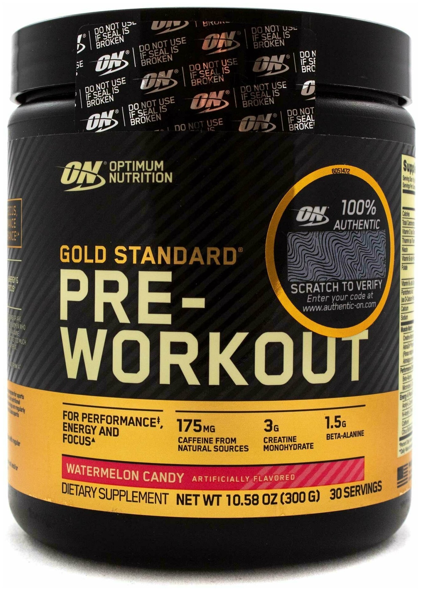 OPTIMUM NUTRITION Gold Standard Pre-Workout 30 порц (Watermelon Candy)