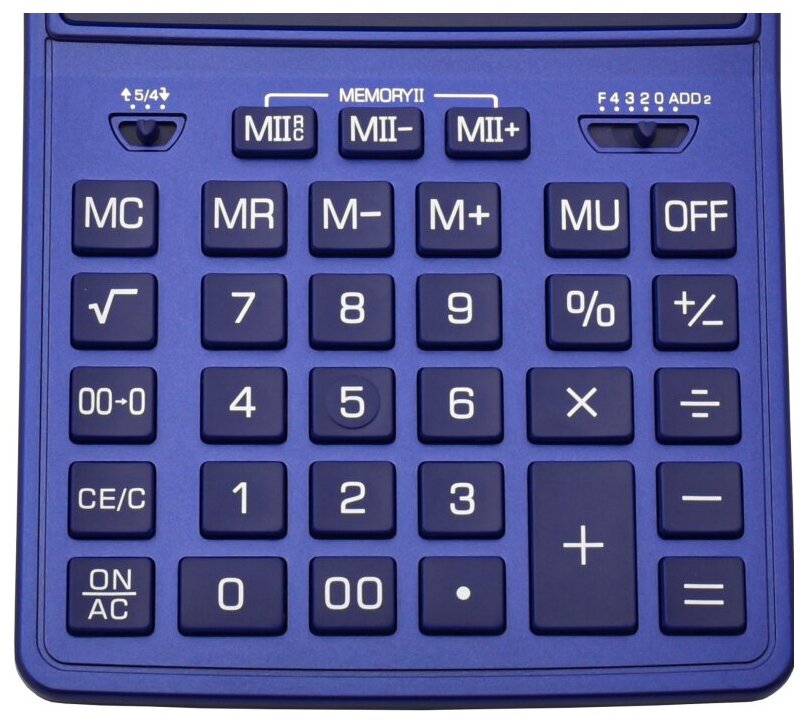 Калькулятор бухгалтерский CITIZEN SDC-444X, синий - фотография № 7