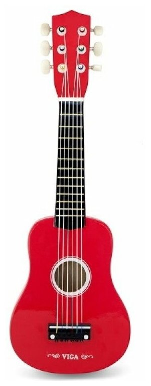 Игрушка Viga Toys Гитара, красный (50691) - фото №1