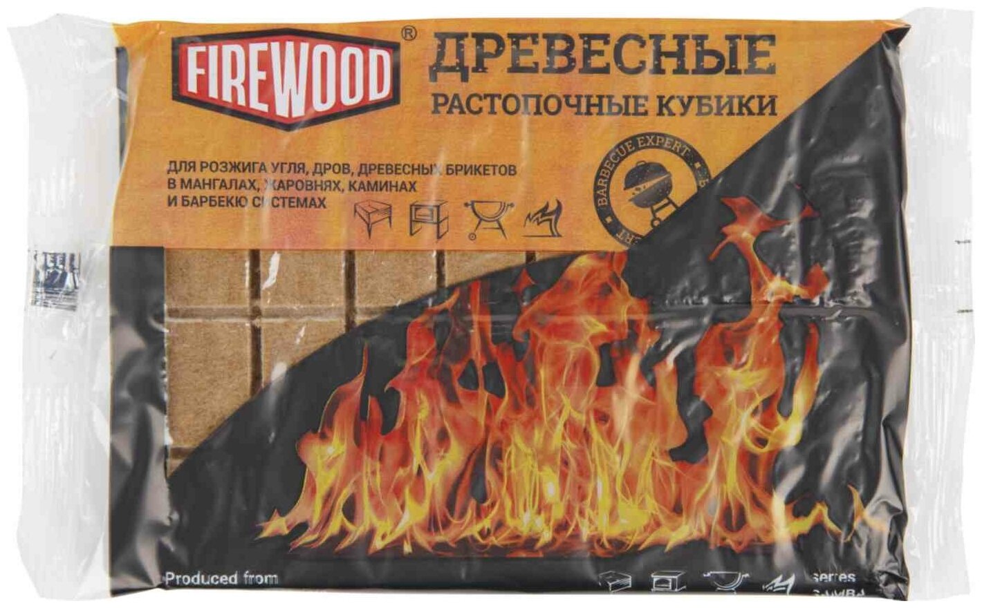 Кубики / брикеты древесные растопочные FIREWOOD Samba 32 шт