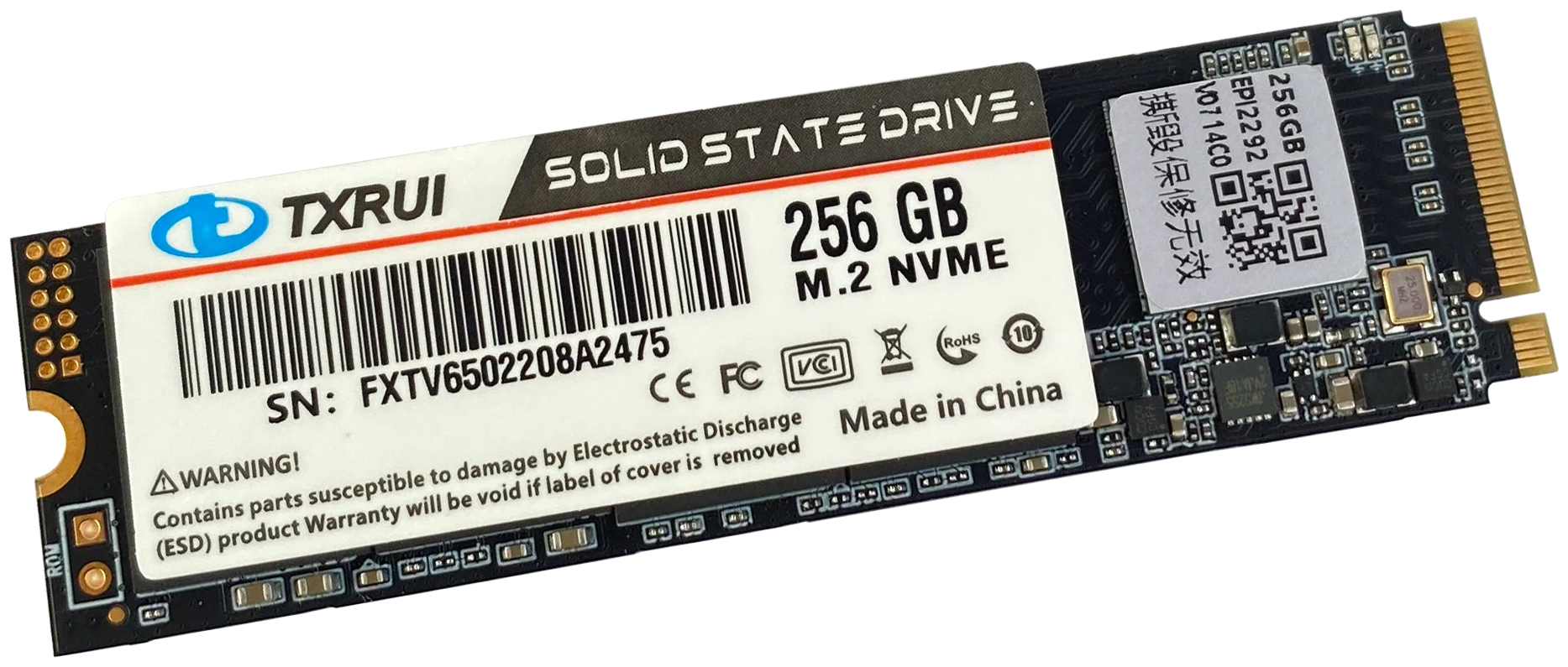 SSD Накопитель TXRUI M.2 NVME 256Gb