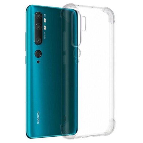 Силиконовый чехол противоударный для Xiaomi Mi Note 10 / 10 Pro прозрачный 1.5 мм