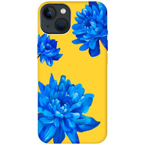 Силиконовый чехол на Apple iPhone 14 Plus / Эпл Айфон 14 Плюс с рисунком Amazing Asters Soft Touch желтый силиконовый чехол на apple iphone 14 plus эпл айфон 14 плюс с рисунком amazing peonies soft touch красный