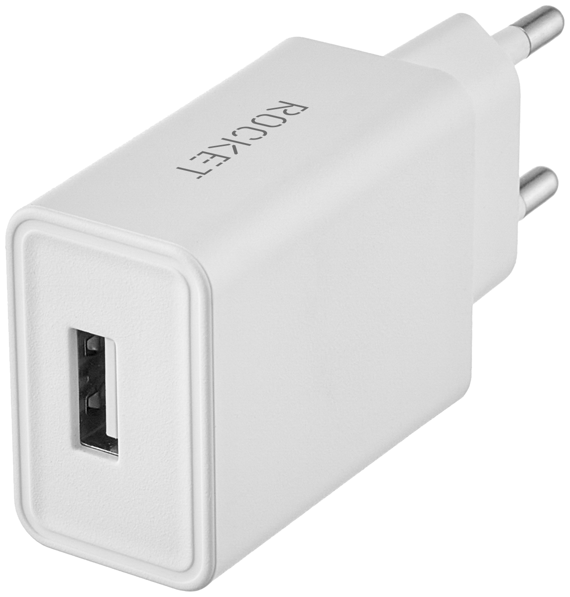Сетевое зарядное устройство ROCKET Base 10,5W, USB-A + кабель USB-A/Lightning. ROCKET Base Combo