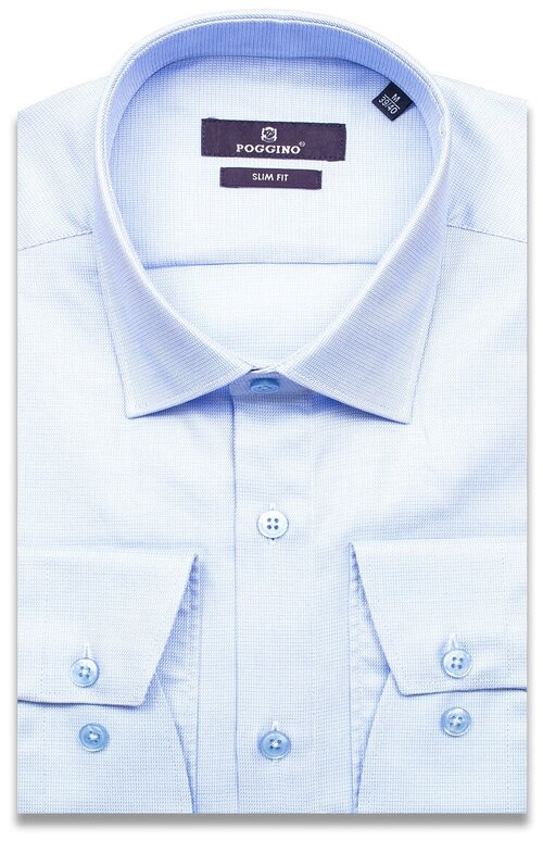 Рубашка POGGINO, размер (54)2XL, голубой