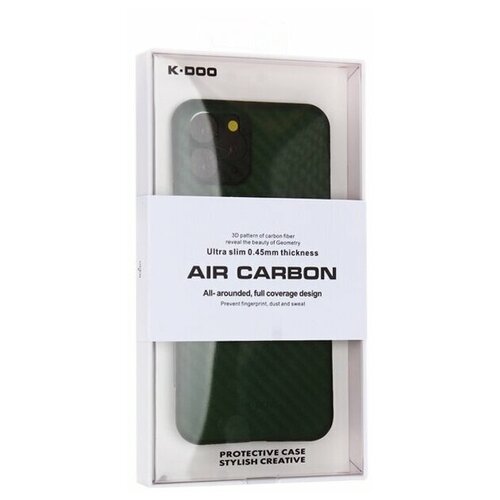 Чехол для Iphone 11 Pro (5.8) карбоновая K-Doo Air Carbon 0.45мм Зеленая