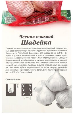 Набор Чеснок озимый Шадейка 0.5 кг для посадки и проращивания - 5 уп. —купить в интернет-магазине по низкой цене на Яндекс Маркете