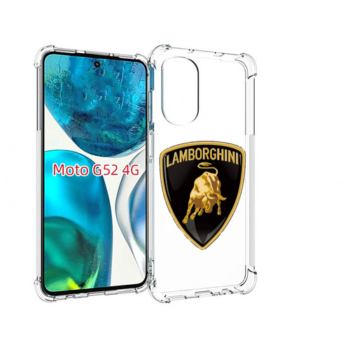 Чехол MyPads lamborghini-ламборгини-2 для Motorola Moto G82 / Moto G52 задняя-панель-накладка-бампер