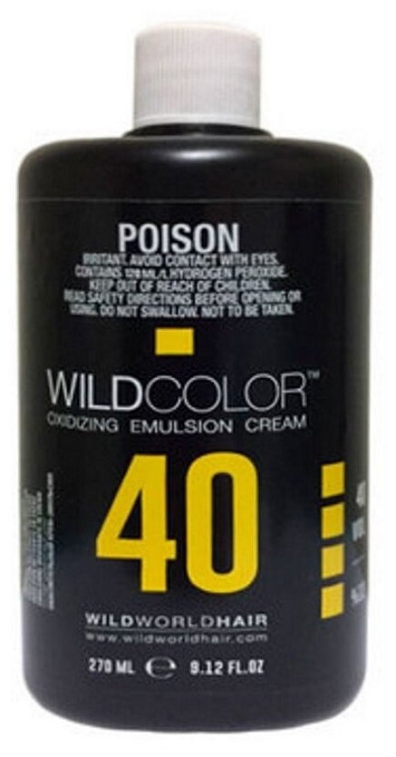 Wild Color Oxidizing Emulsion Cream 12% OXI (40 Vol) - Вайлд Колор Окисляющая крем-эмульсия 12%, 270 мл -