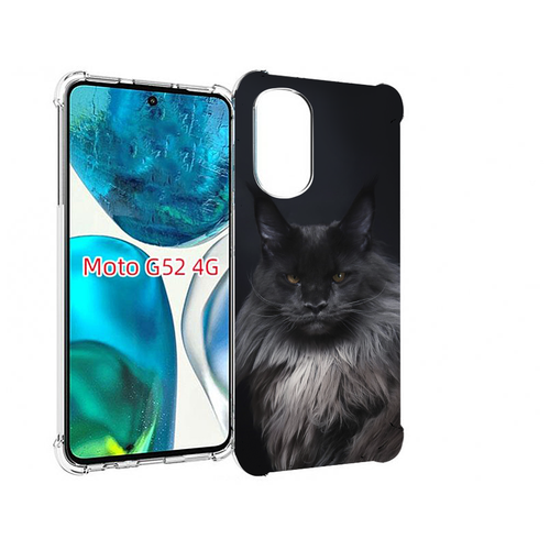 Чехол MyPads кошка мейн кун 2 для Motorola Moto G82 / Moto G52 задняя-панель-накладка-бампер