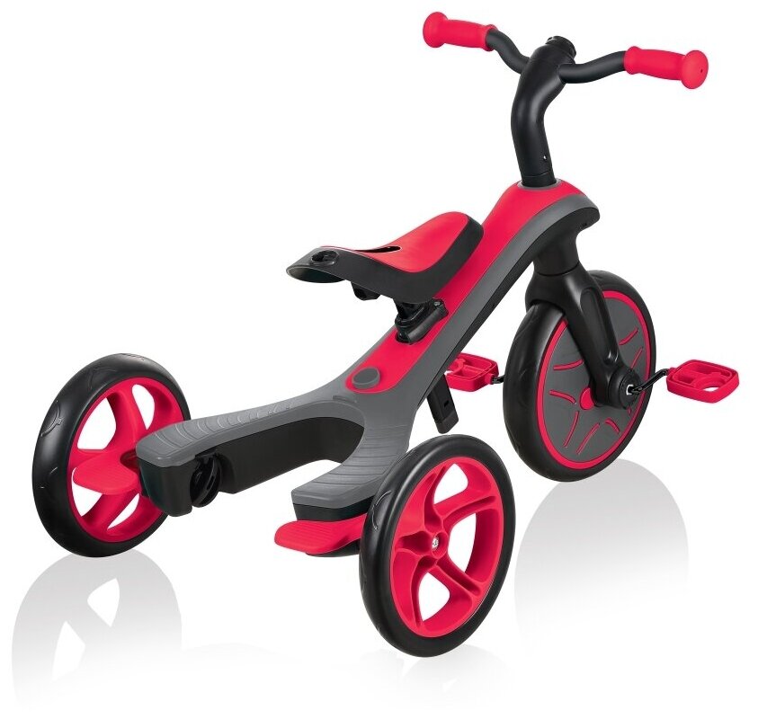 Велосипед-беговел "Globber" Trike Explorer (4 IN 1) (OneSize, Красный)