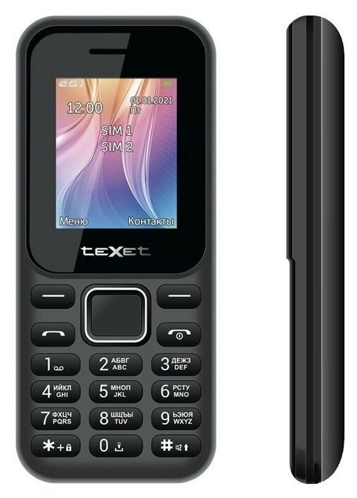 Texet TM-123 цвет черный .