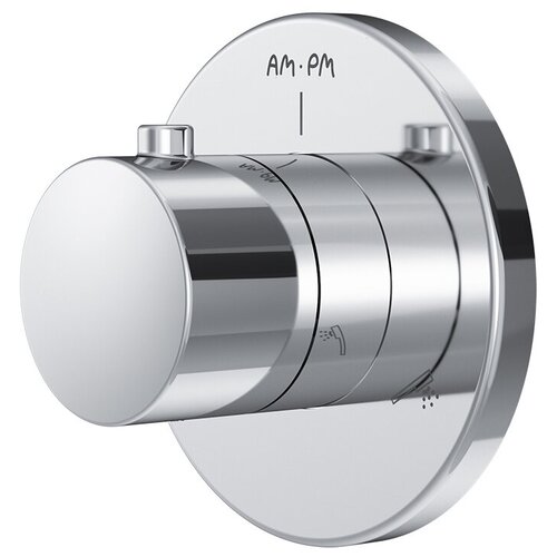 Am.Pm F0800100 Переключатель на три положения, монтируемый в стену, хром, шт.
