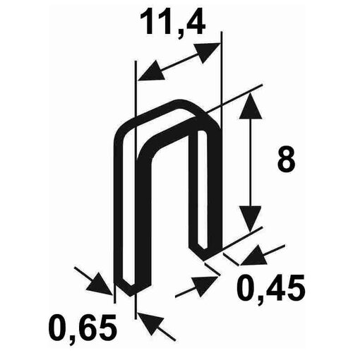 Скобы Rapid 53/8 (5М) для степлера, тип 53 rapid скоба 53 8 5м workline 11857050 11857050