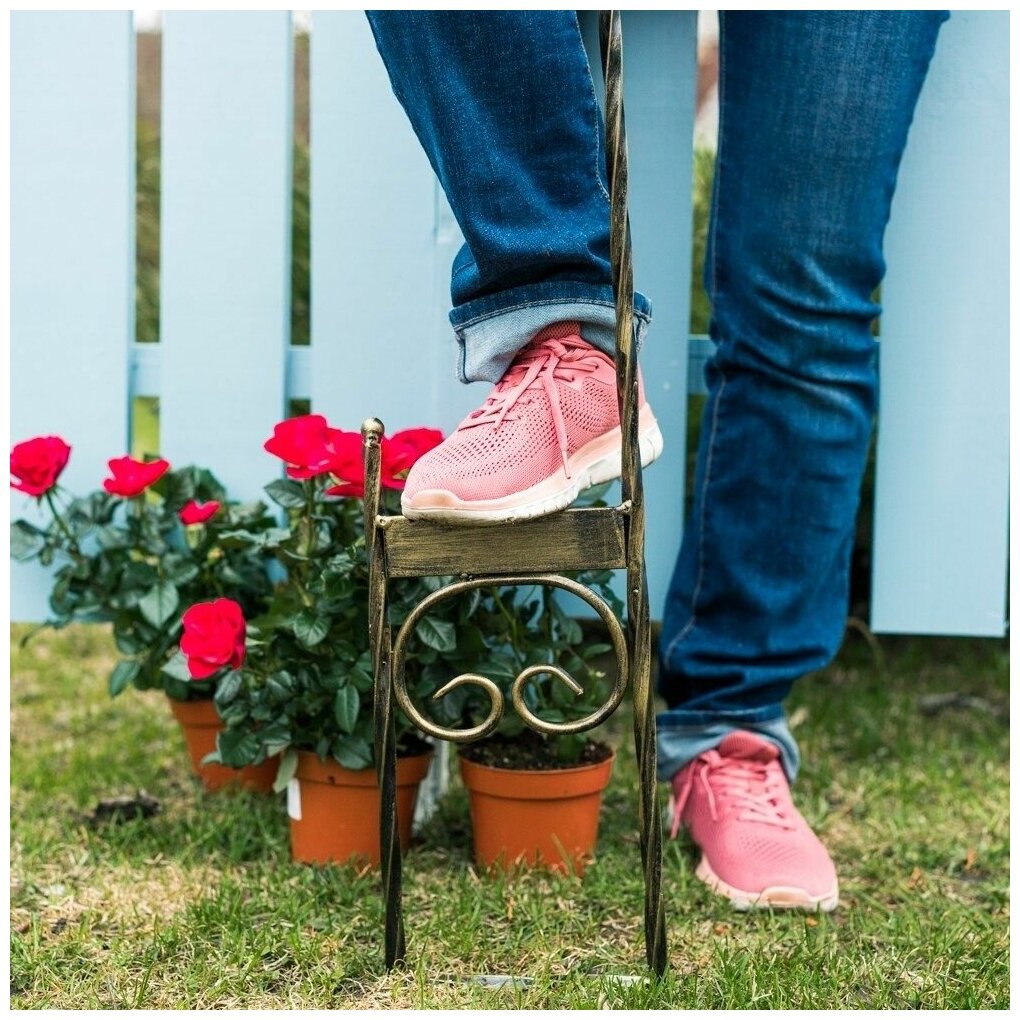 Декроттуар садовый кованый для сапог, галош, кроксов и другой рабочей обуви HITSAD 62-008 - фотография № 2