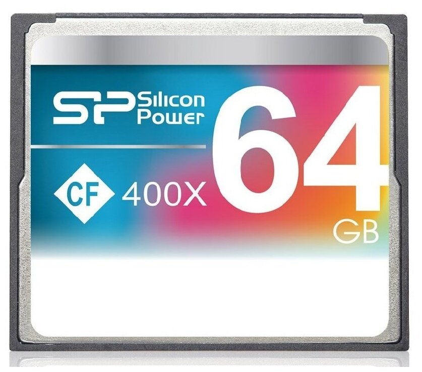 Карта памяти Silicon Power Compact Flash 64 ГБ, серебристый - фото №7