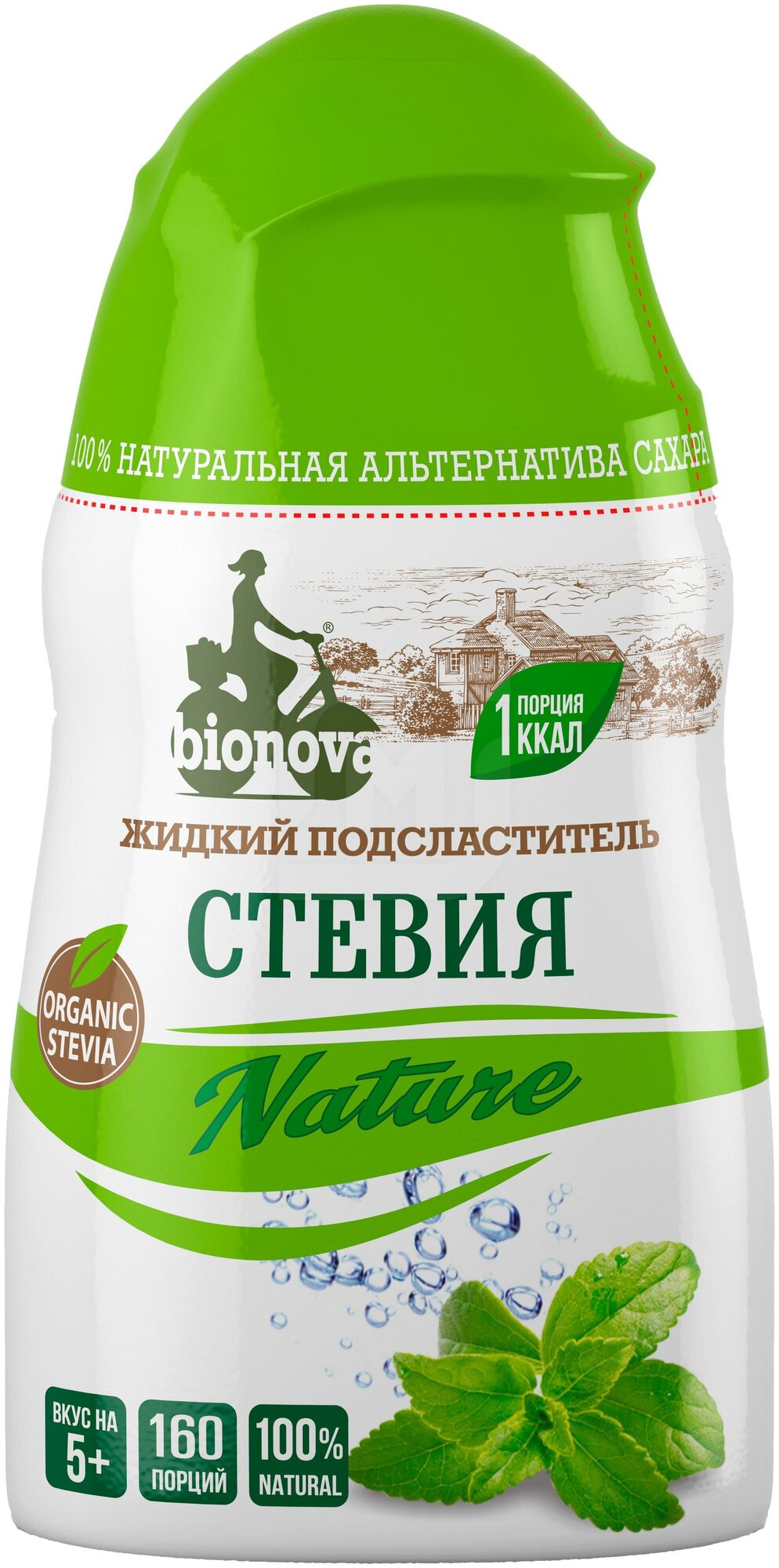 Bionova Жидкий столовый подсластитель "Стевия Nature", 80г