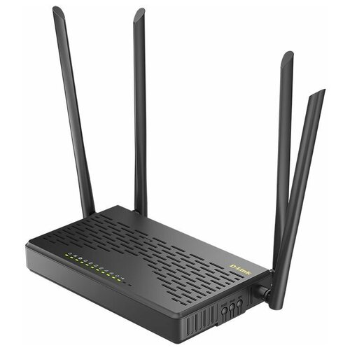 Wi-Fi роутер D-Link DIR-825, AC1200, черный [dir-825/gfru/r3a]