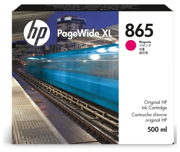 Cartridge HP 865 для PageWide XL 4200/5200, пурпурный, 500 мл