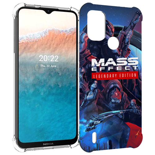 Чехол MyPads Mass Effect Legendary Edition для Nokia C21 Plus задняя-панель-накладка-бампер чехол mypads mass effect legendary edition для motorola edge plus задняя панель накладка бампер