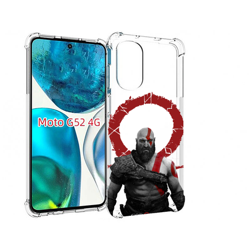 Чехол MyPads God-of-War для Motorola Moto G82 / Moto G52 задняя-панель-накладка-бампер