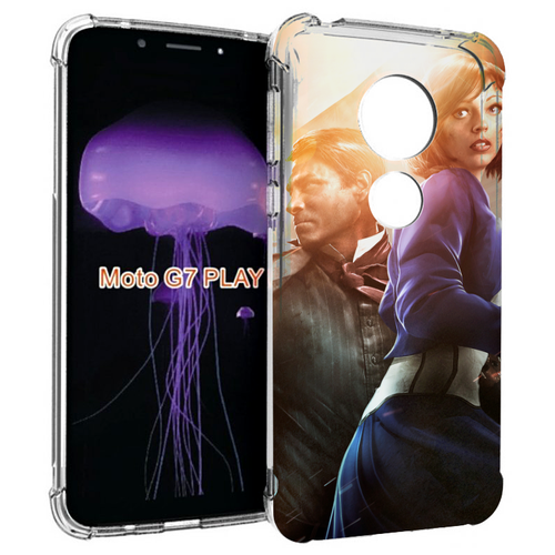 Чехол MyPads Bioshock Infinite для Motorola Moto G7 Play задняя-панель-накладка-бампер