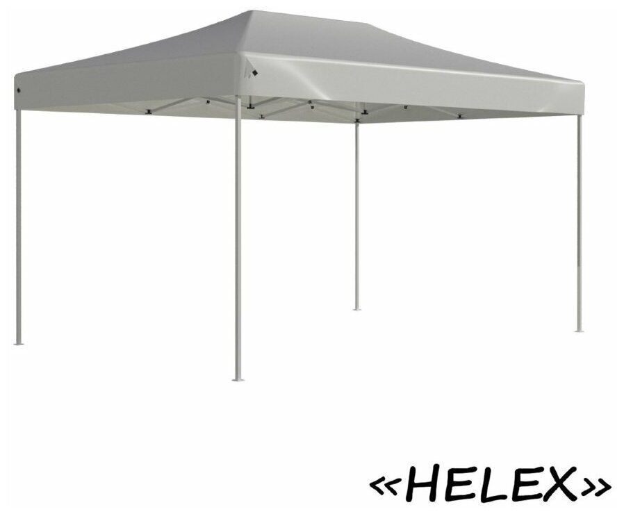 Helex Тент-шатер быстросборный Helex 4335 3x4,5х3м полиэстер белый - фотография № 15