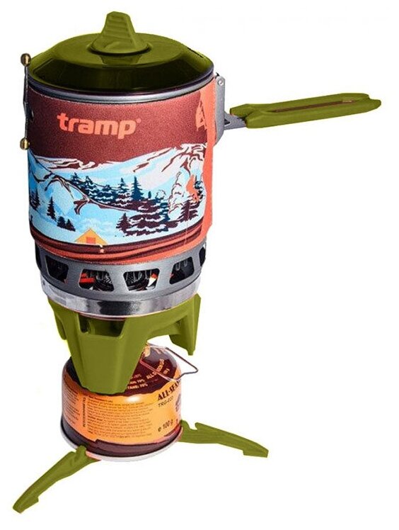 Система турист. Tramp TRG-115 газовая оранжевый 2200W 160x160x222мм 720гр - фото №3