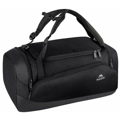 Сумка спортивная Matein, 44 л, черный рюкзак для путешествий matein maokai 18 4 черный