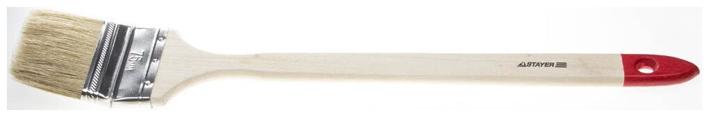 Кисть радиаторная Stayer STANDARD натуральная щетина деревянная ручка 75мм 0111-75 - фото №20