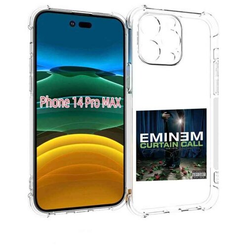 Чехол MyPads Eminem CURTAIN CALL, THE HITS для iPhone 14 Pro Max задняя-панель-накладка-бампер чехол mypads eminem curtain call the hits для ulefone power armor 16 pro задняя панель накладка бампер