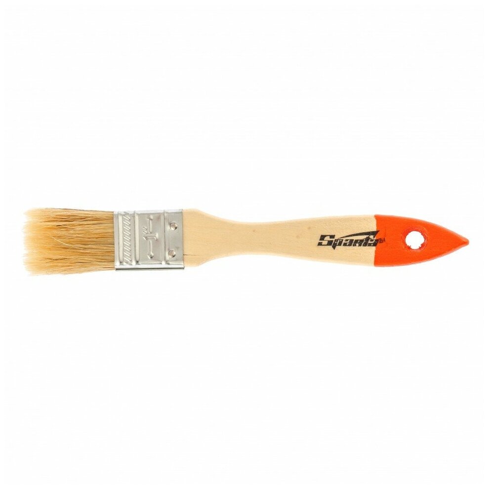 Кисть плоская Slimline 1" (25 мм), натуральная щетина, деревянная ручка Sparta, 824205